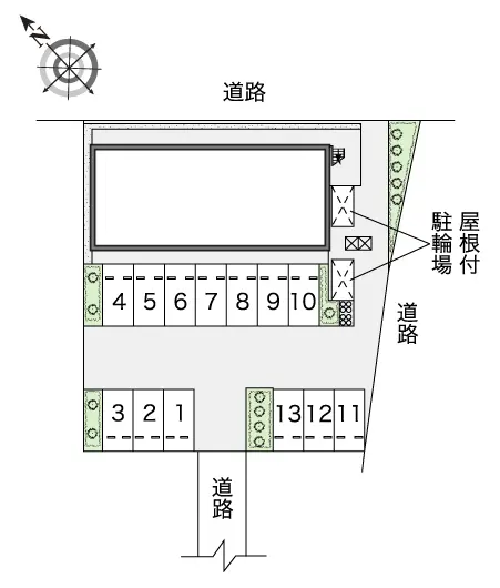 ★手数料０円★志木市中宗岡　月極駐車場（LP）